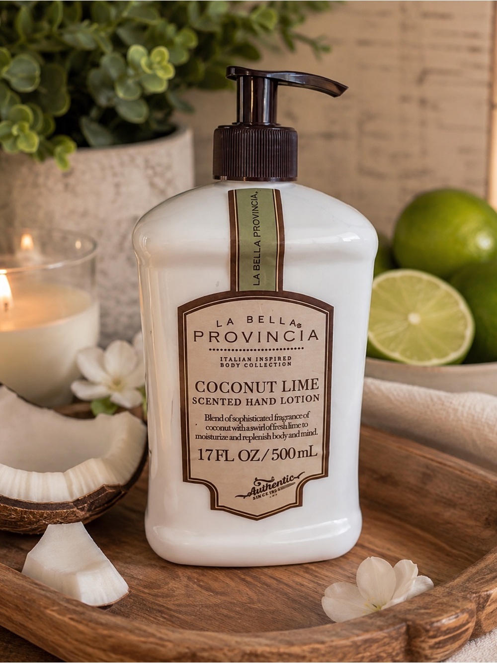 La Bella Provincia Coconut Lime Hand Lotion | Italian Body Collection | 17 fl oz
